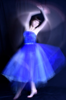 Голубая танцовщица. Фотоинтерпретация.